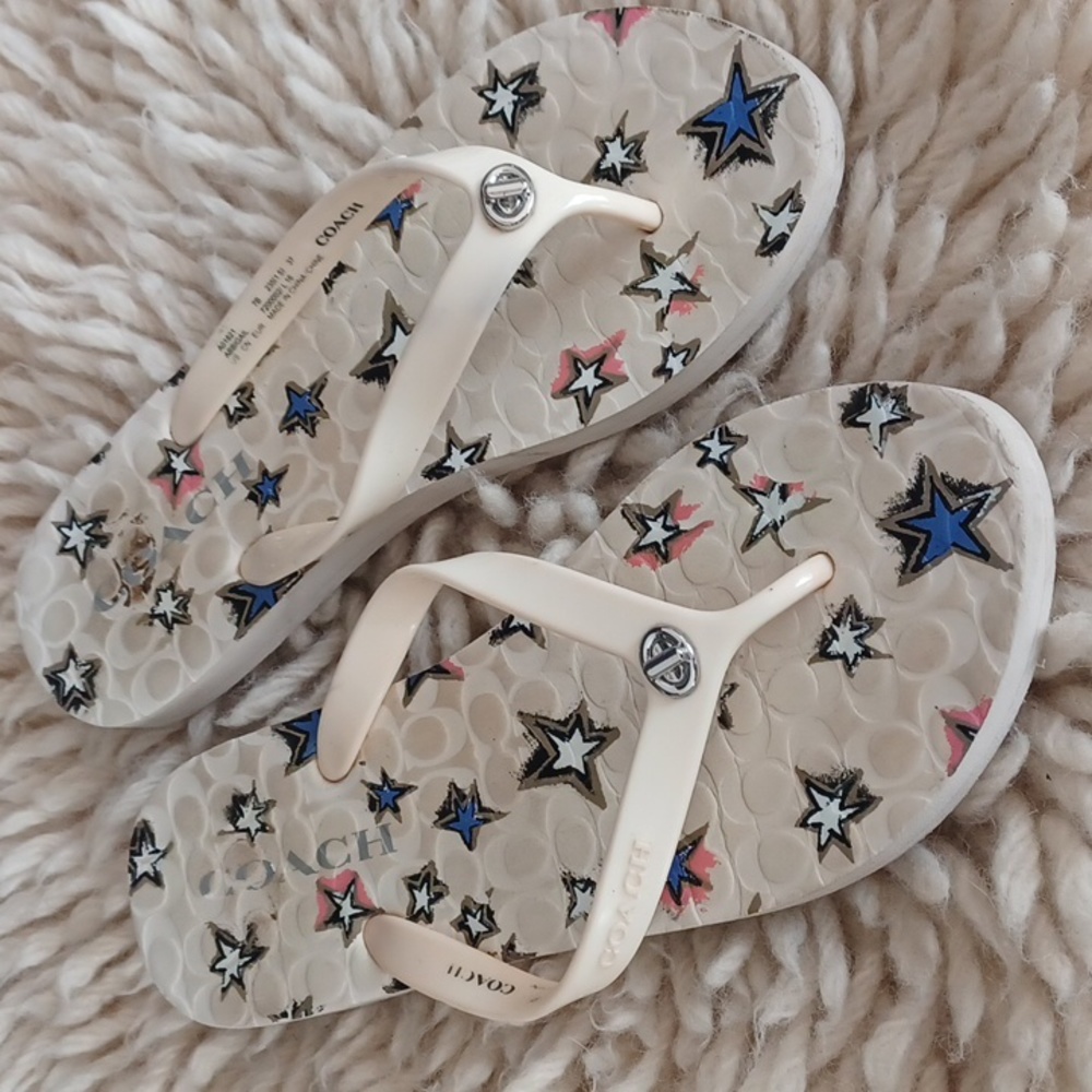 Coach flip flops